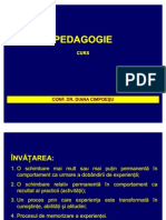 PEDAGOGIE CURS I Invatarea Educatia Predarea