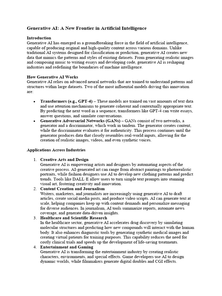 power of GenAI | PDF | Artificial Intelligence | Intelligence (AI ...