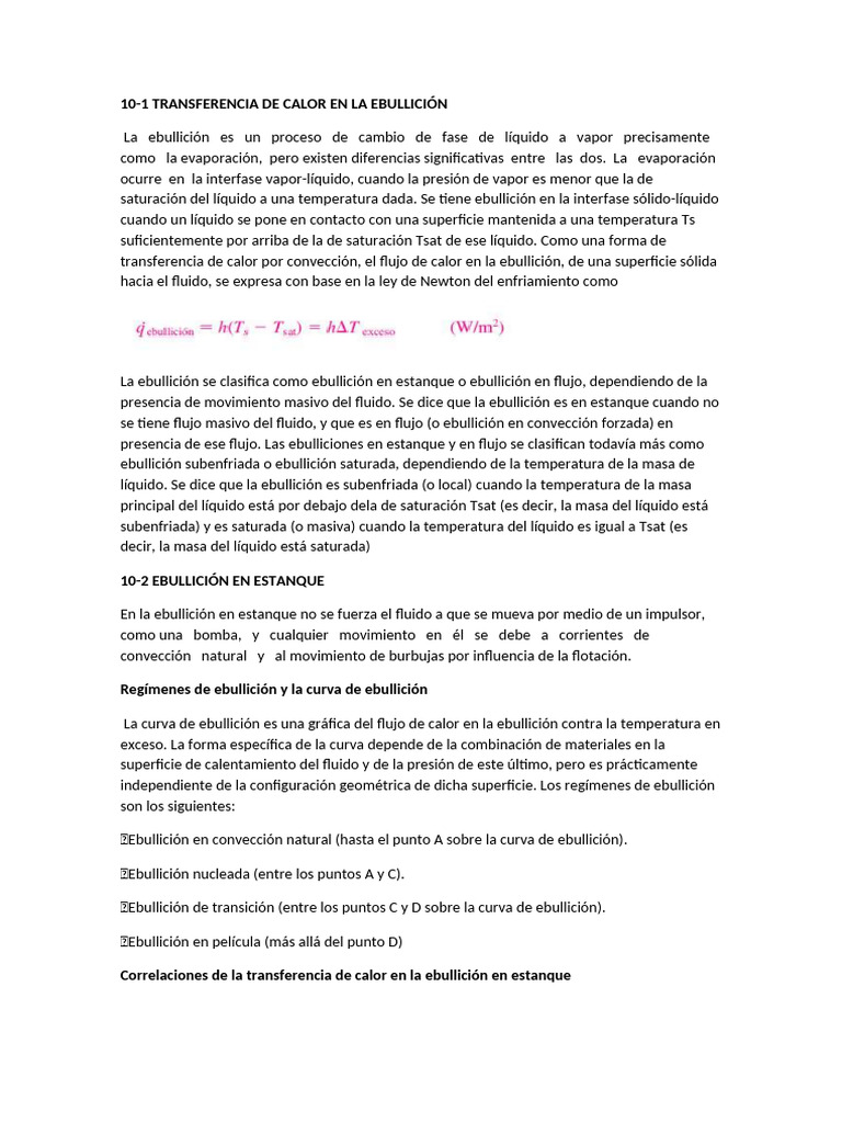 Transferencia de Calor en Ebullición | PDF | Hirviendo | Calor