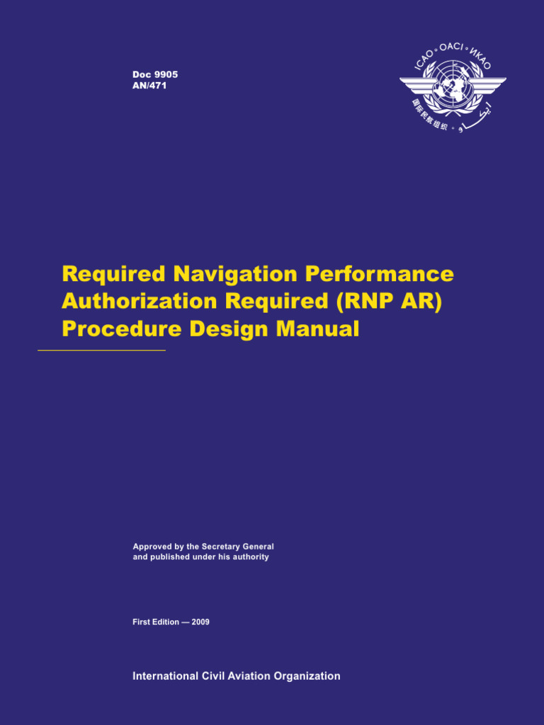 RNP AR Procedure Design Manual | PDF | Aviation Safety | Aerospace