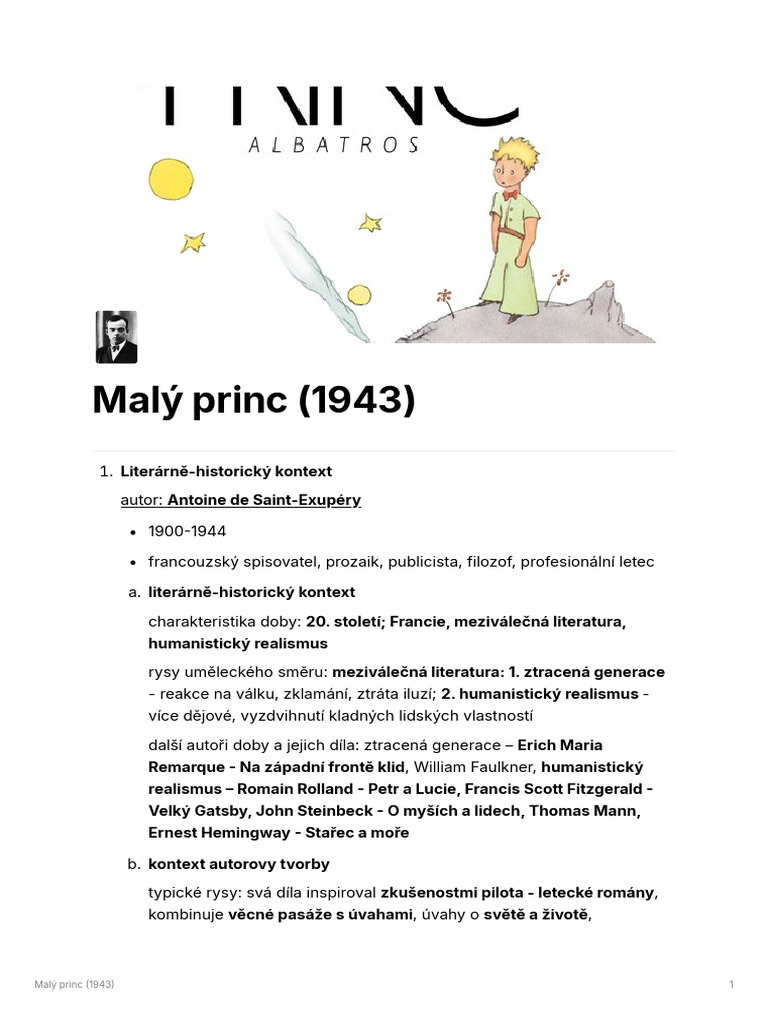Malý Princ | PDF