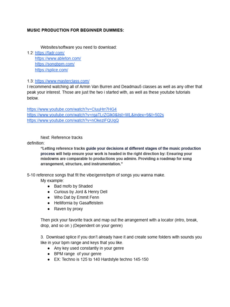 Music Production For Beginner Dummies Pdf Popular Music Sound