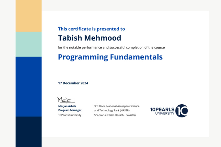 Programming Fundamentals | PDF