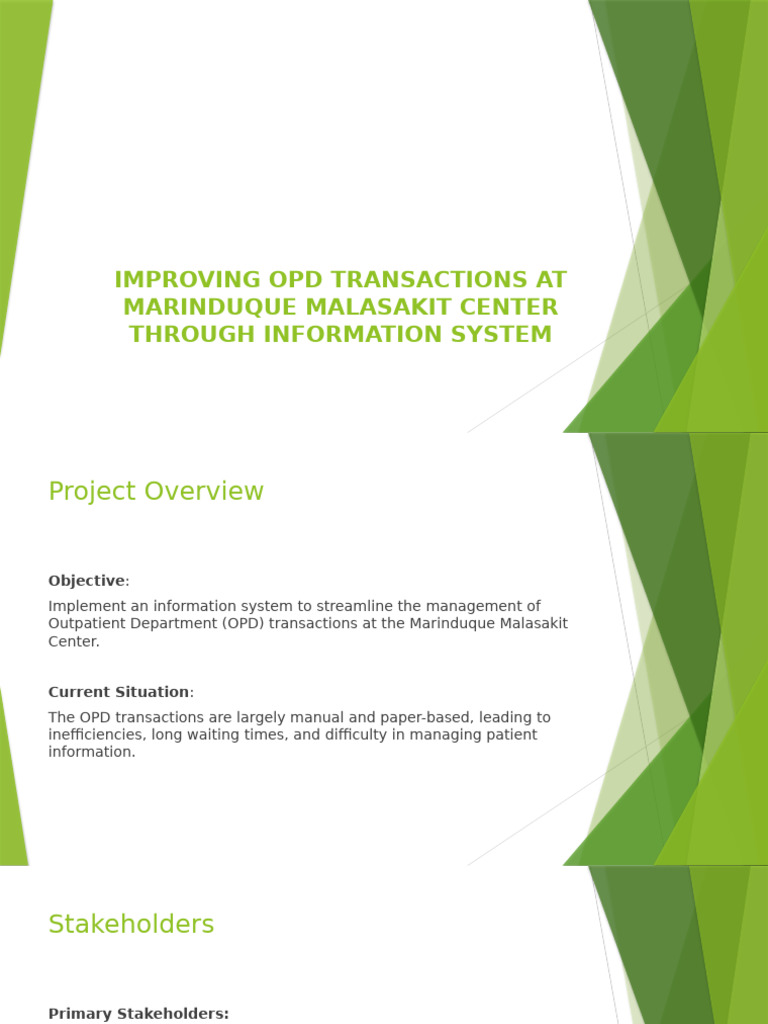 Streamlining OPD Transactions with IT | PDF | Electronic Health Record ...