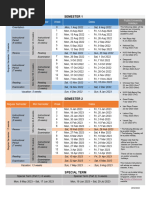 NUS Academic Calendar 2024/2025 | PDF | Academic Term