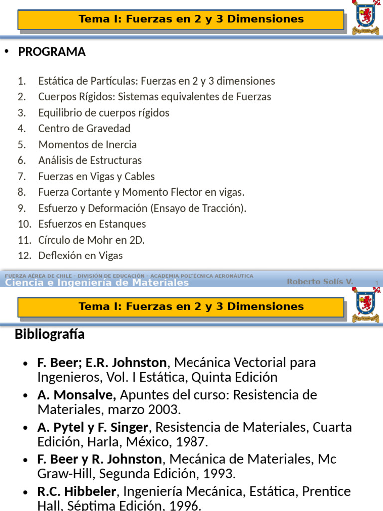 I Fuerzas en 2 y 3 Dimensiones | PDF | Fuerza | Las leyes del ...