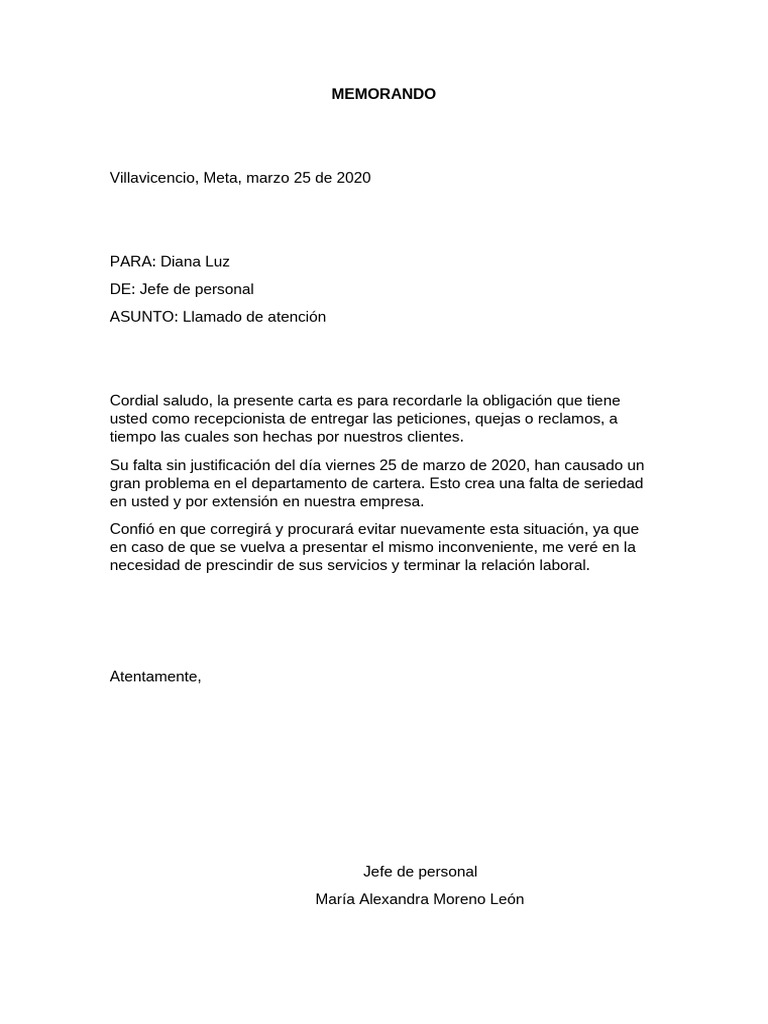 Memorando | PDF