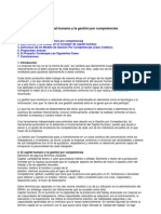 El Capital Humano y La Gestión Por Competencias