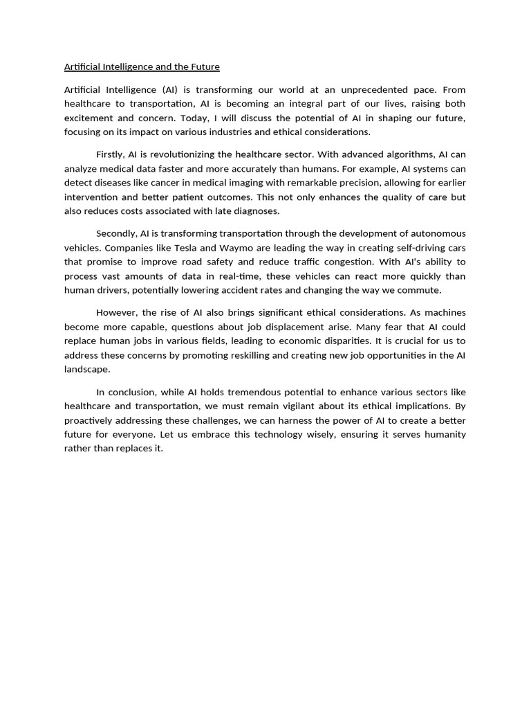 AI's Impact on Future Industries | PDF | Artificial Intelligence ...
