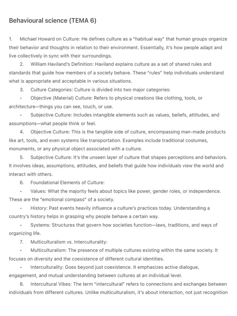 Behavioural Science (TEMA 6) | PDF | Nonverbal Communication ...