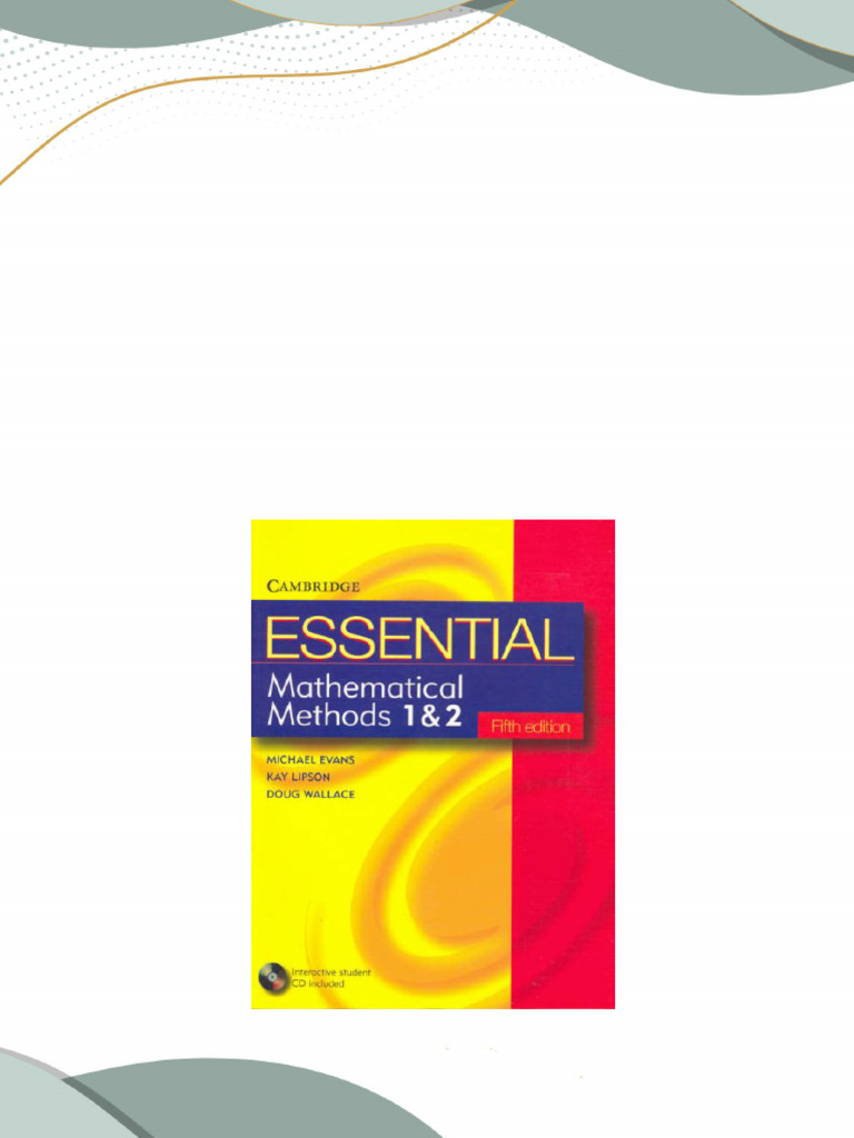 Essential mathematical methods 1 2 5th edition essential mathematics