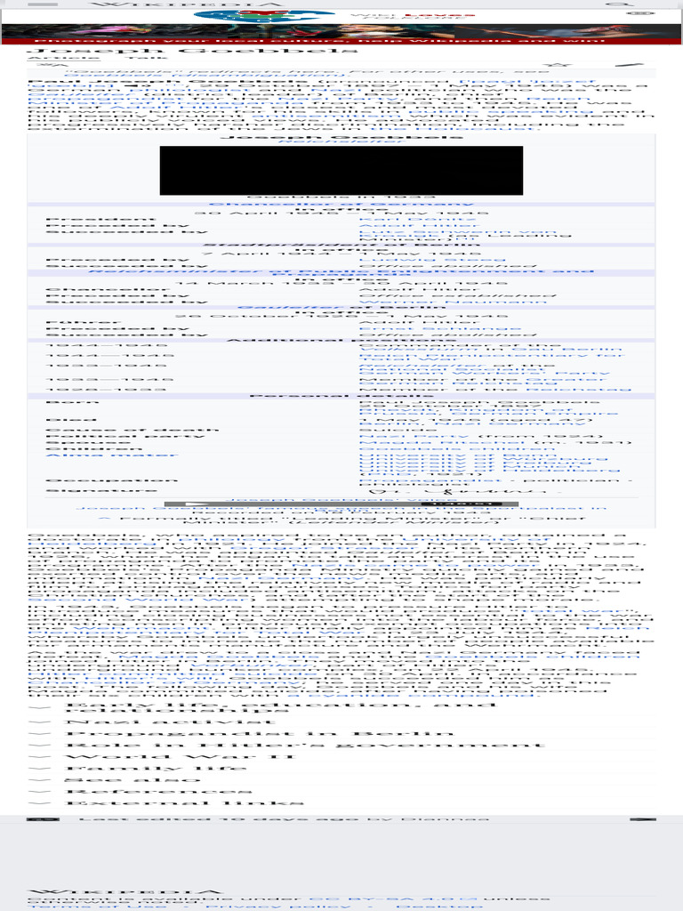 Joseph Goebbels Pdf Joseph Goebbels Nazi Germany