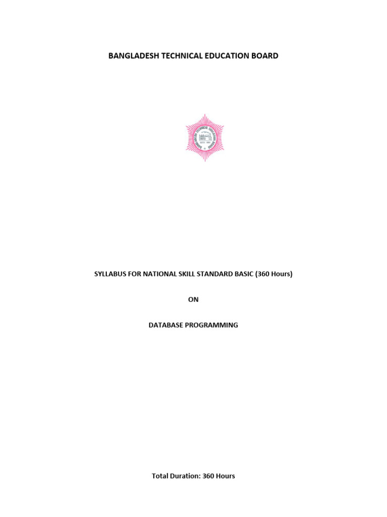 Database Programming Database Programming