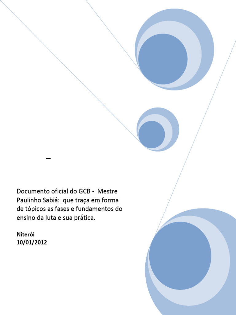 Metodologia de Ensino de Capoeira GCB | PDF