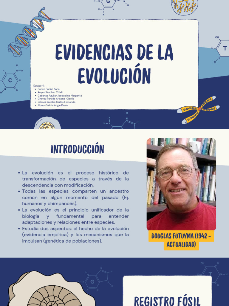 Evidencias de la Evolución Biológica | PDF | Filogenética | Gene