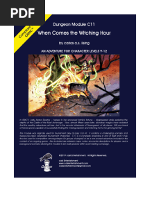 C11 When Comes the Witching Hour (1e,OSRIC)