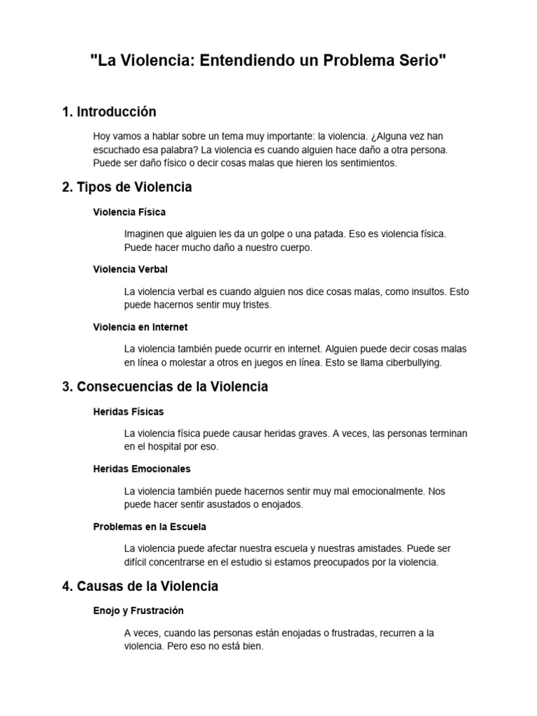 Tipos y Prevención de la Violencia | PDF | Violencia | Empatía