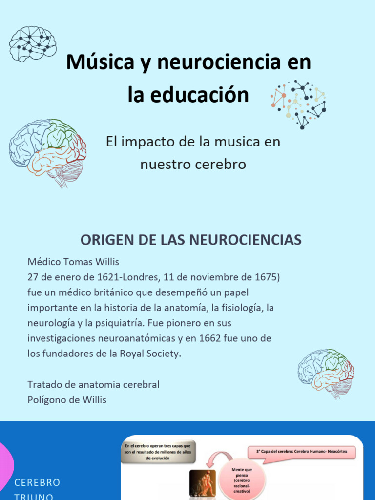 Charla Musica y Neurociencia en La Educación | PDF | Cerebro | Aprendizaje