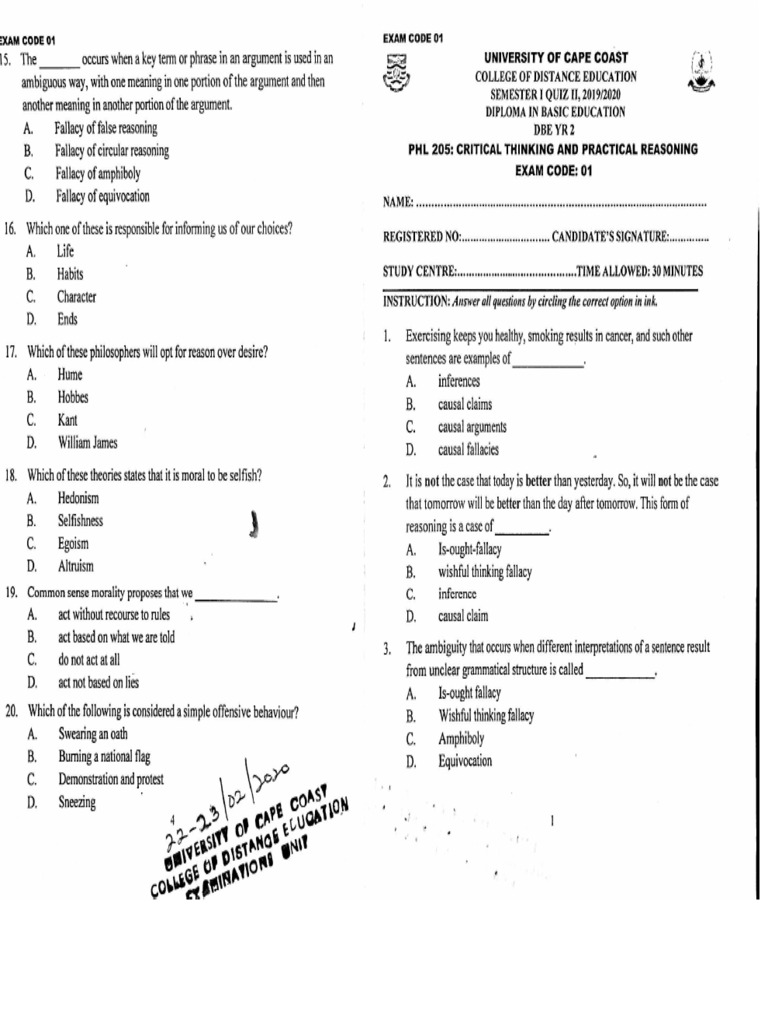 Critical Thinking Pdf