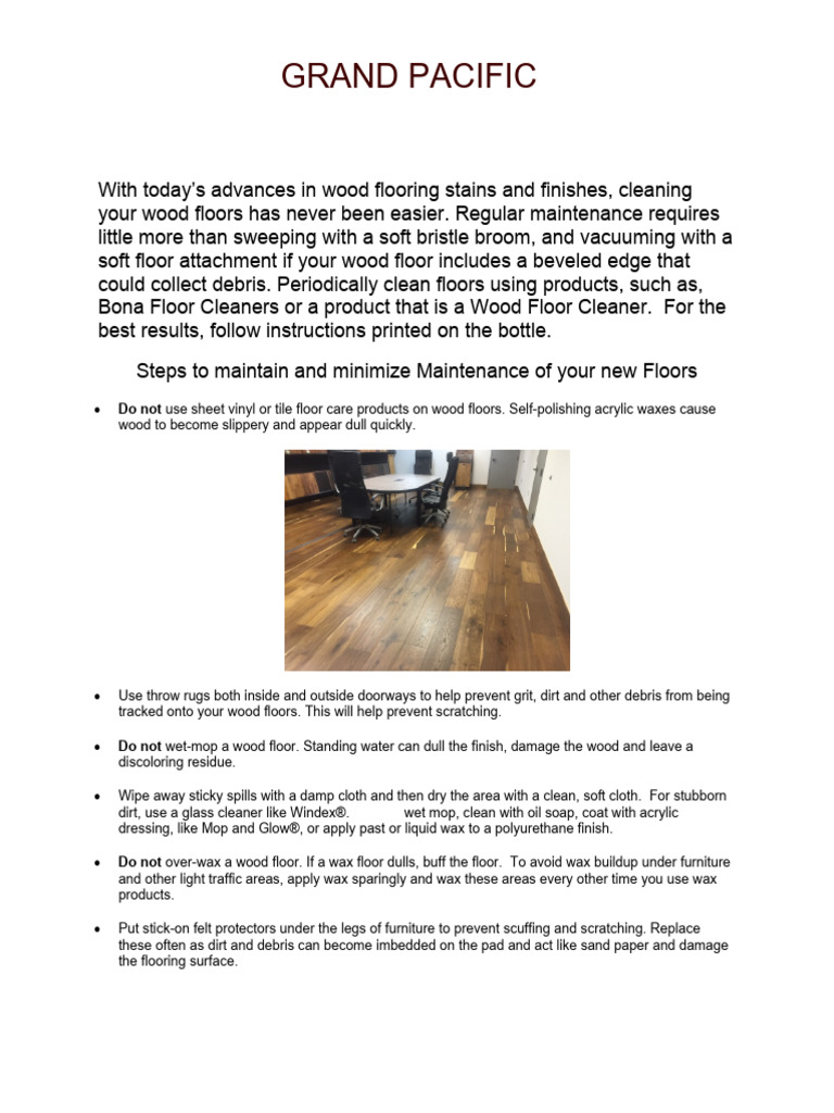 Essential Tips for Wood Floor Care | PDF | Vacuum Cleaner