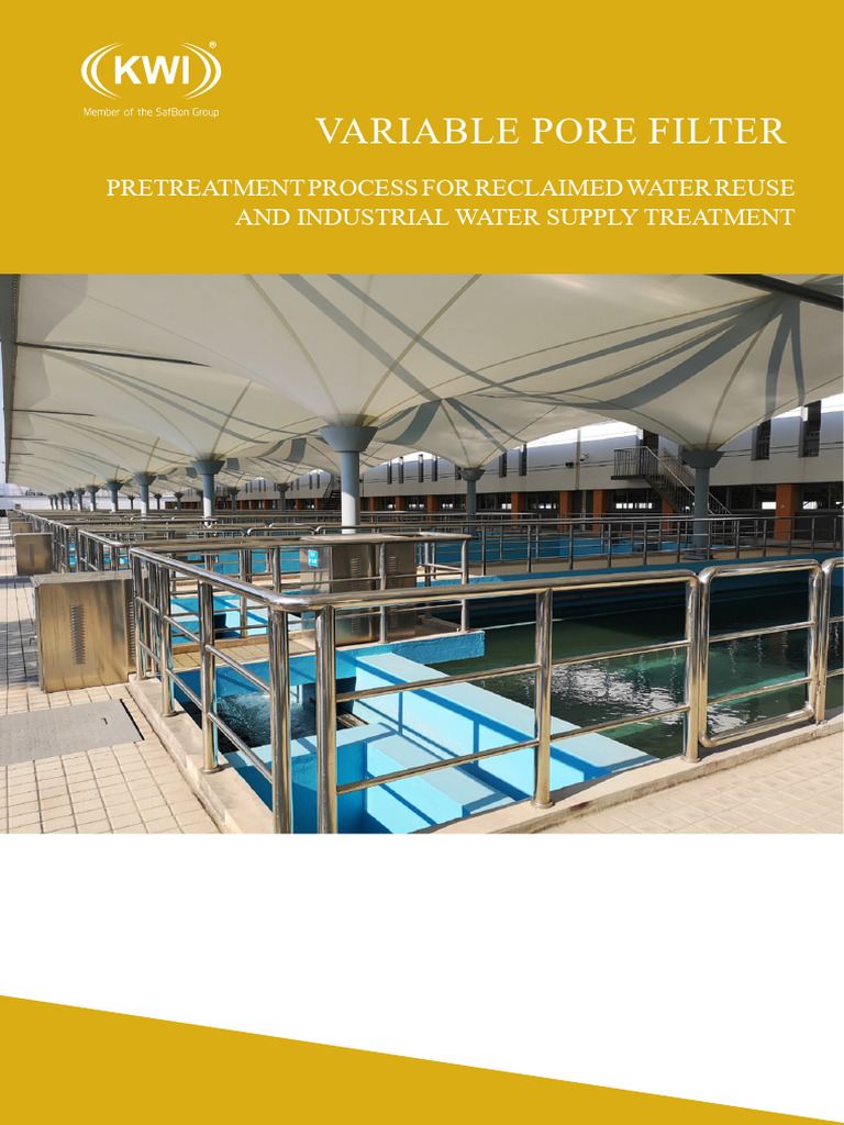 Variable Pore Filter for Water Treatment | PDF | Filtration | Porosity