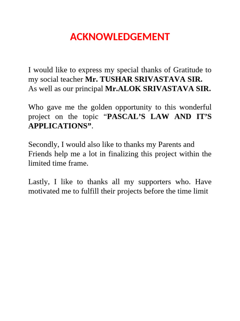 Acknowledgment 4 | PDF
