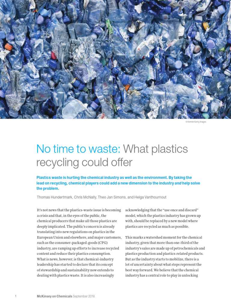 Plastics Recycling: Industry Insights | PDF | Recycling | Plastic