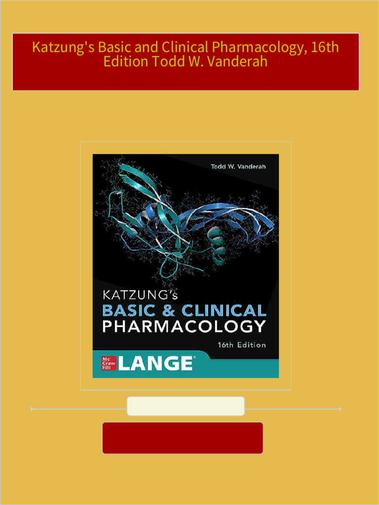 Amazon.com: Katzung's Basic and Clinical Pharmacology, 16th
