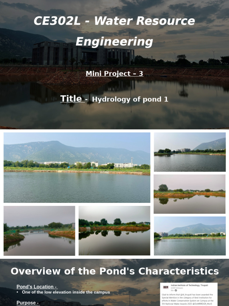 Hydrology Analysis of Campus Pond 1 | PDF