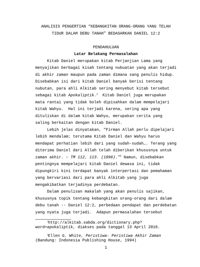 Analisi Pengertian Orang Orang Yang Bang | PDF