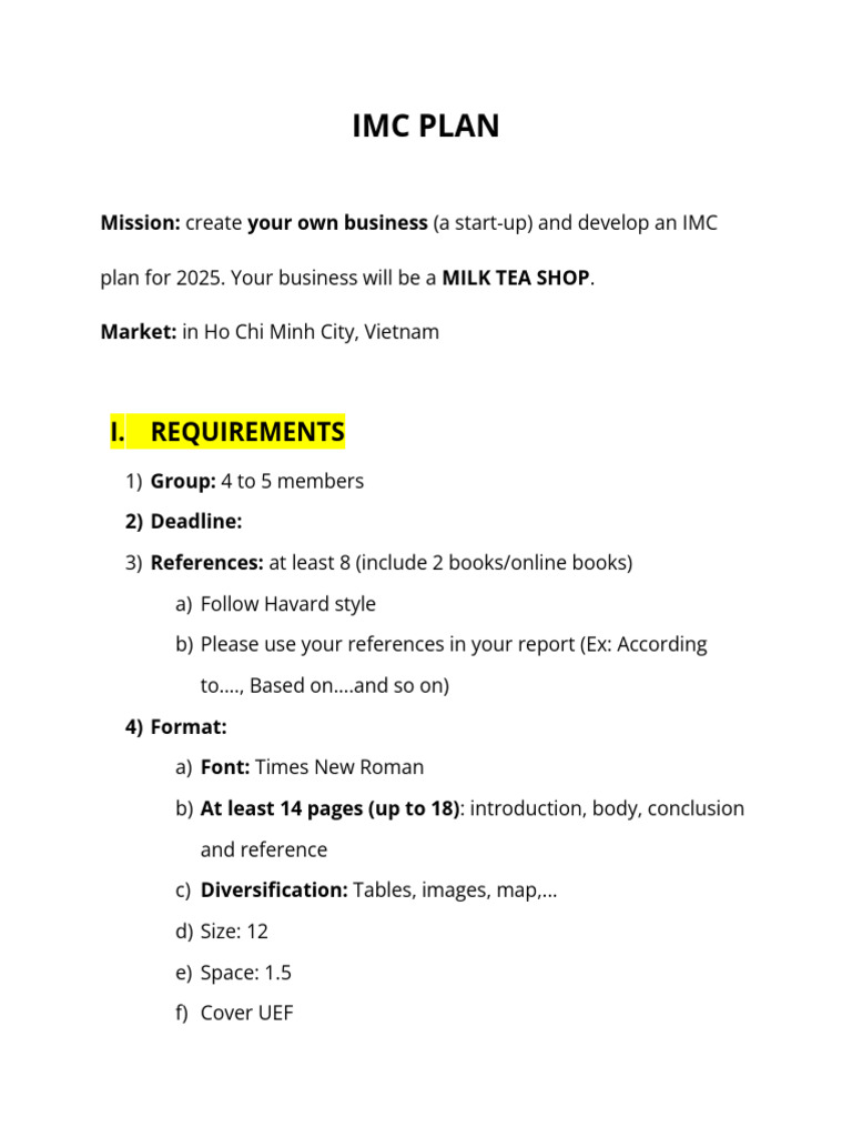 Final Report - IMC. | PDF | Marketing | Marketing Communications