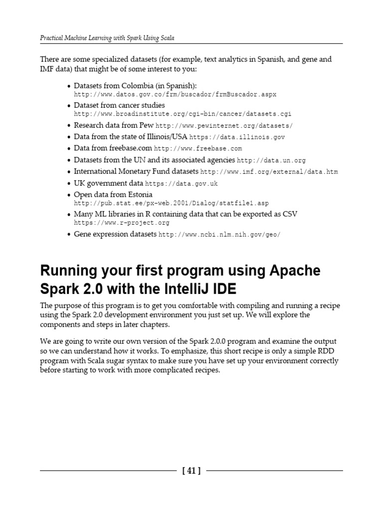 AmirghodsiSiama 2017 RunningYourFirstProgr ApacheSpark2XMachineL | PDF ...