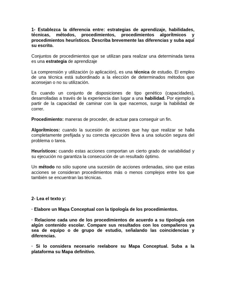 Act. Estrategias de Enseñanza y Aprendizaje | PDF | Heurístico ...