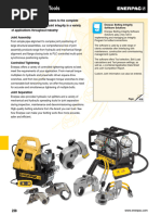 Enerpac Hydraulic Torque Wrench Chart | PDF | Mechanical Engineering