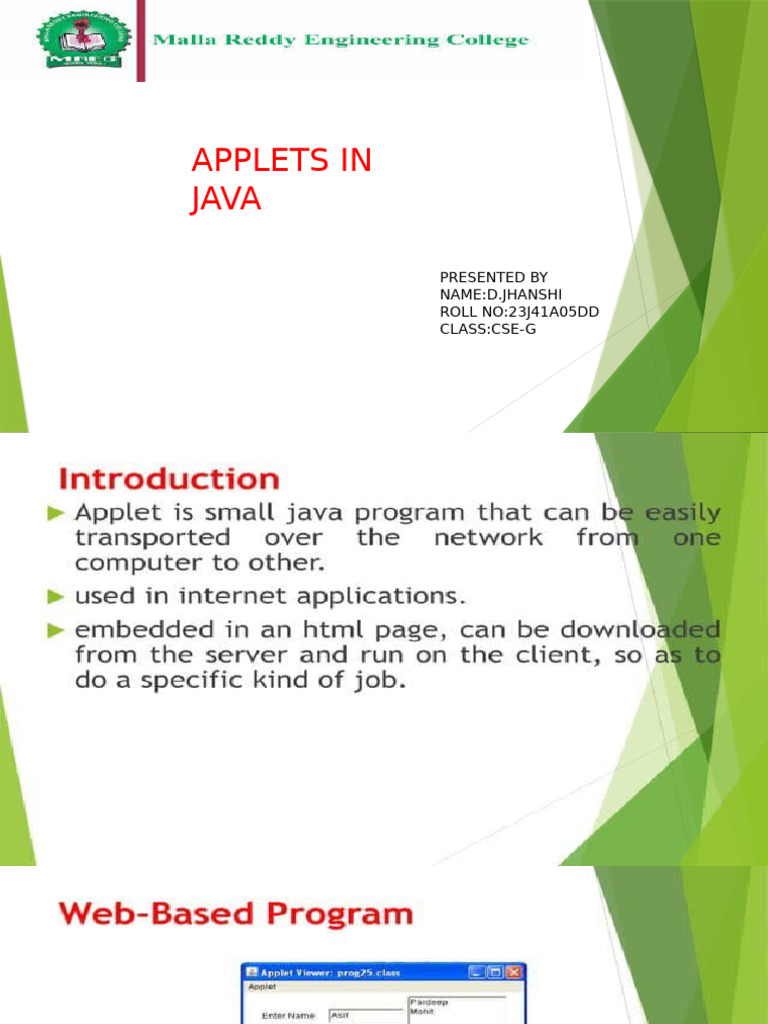 APPLET | PDF