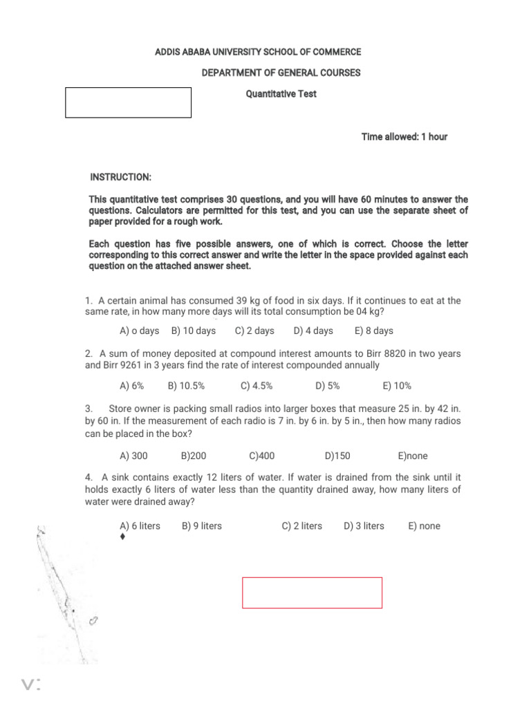 CBE Written Exam for Trainee | PDF