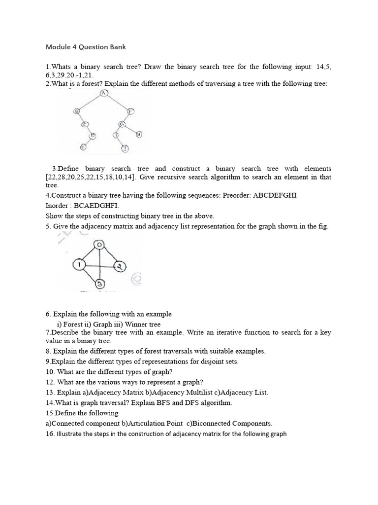 Ds Module 4&5 QB | PDF | Graph Theory | Discrete Mathematics