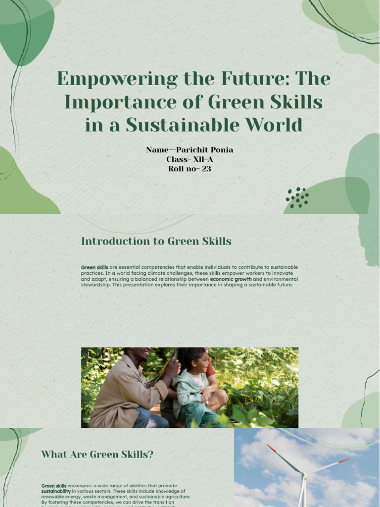 Green Skills | PDF | Sustainability | Sustainable Development