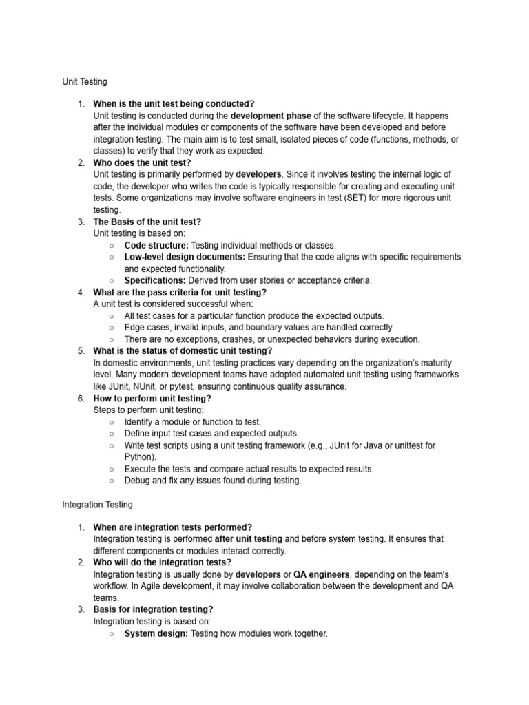 Comprehensive Guide to Software Testing | PDF | Software Testing | Unit ...