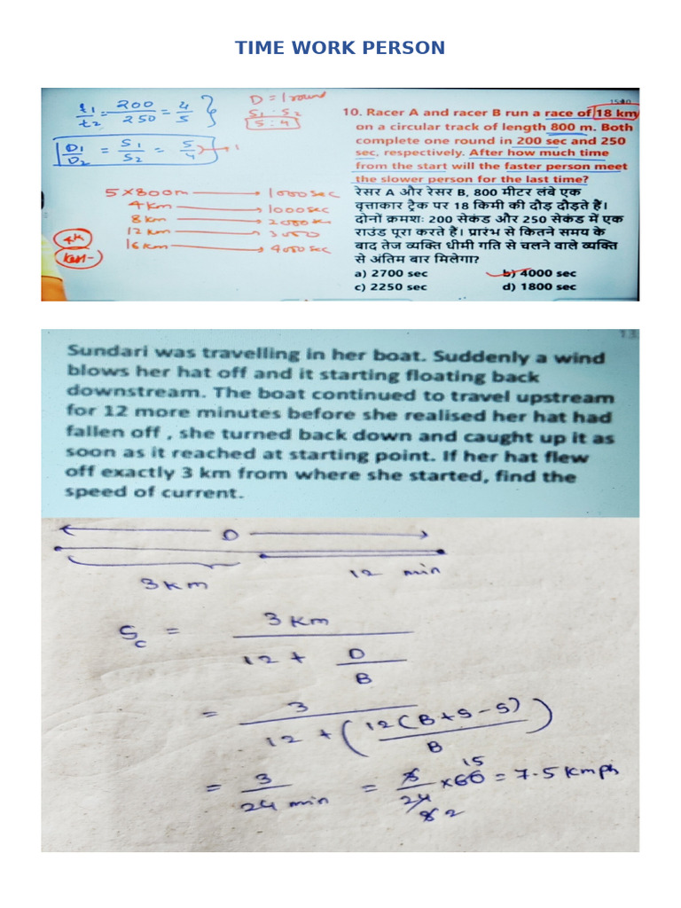 Time Speed Distance | PDF