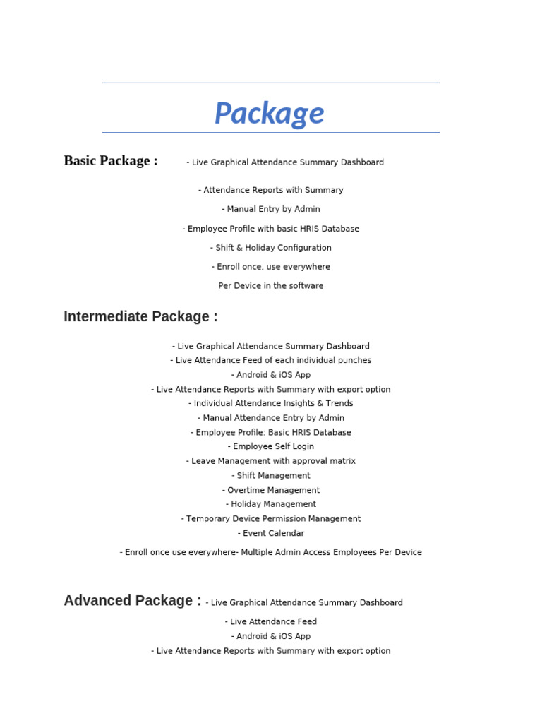 Software Package | PDF