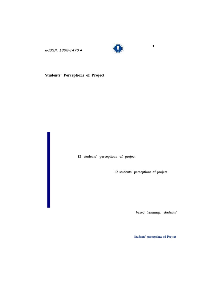 K-12 Students' Views on Project-Based Learning | PDF | Project Based ...