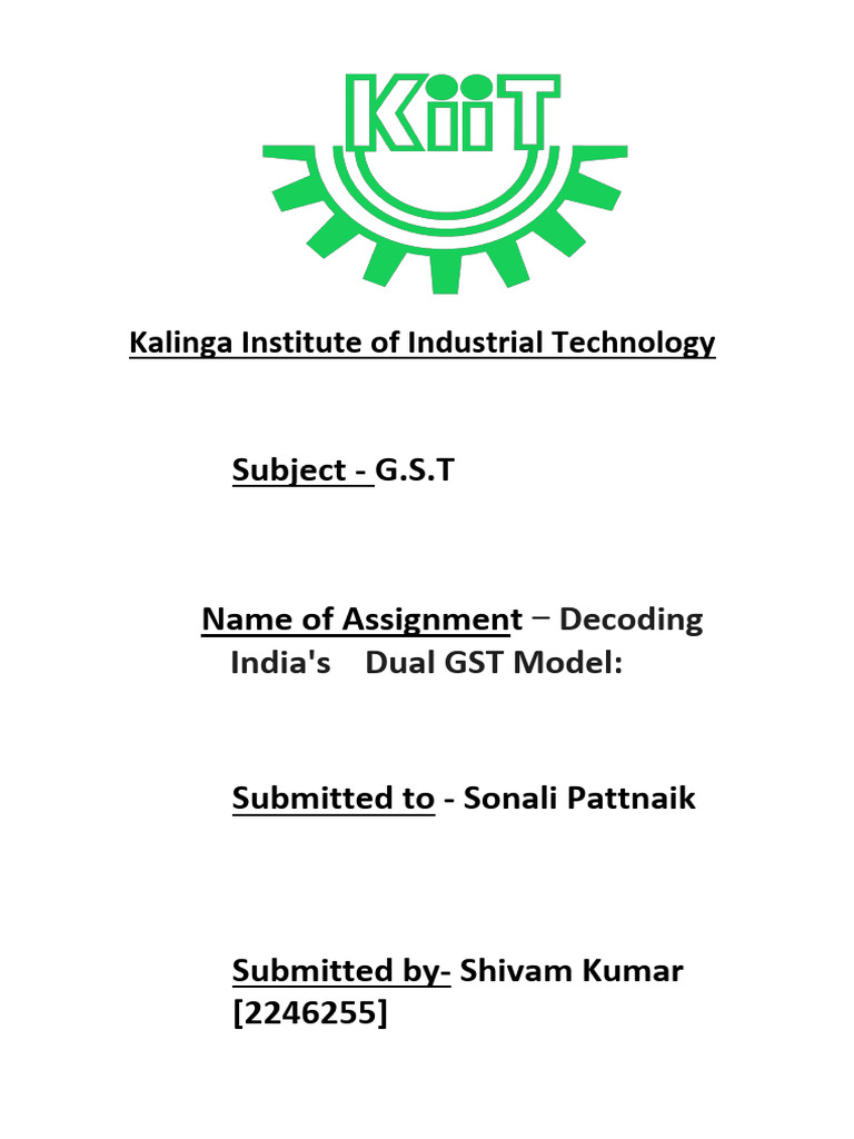India's Dual GST Model Explained | PDF
