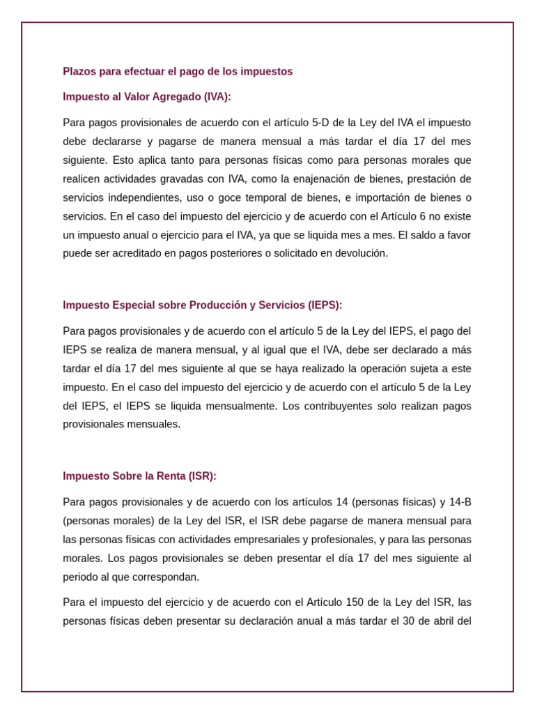 Actividad 11 FISCAL | PDF | Impuesto sobre la renta | Impuesto al valor ...