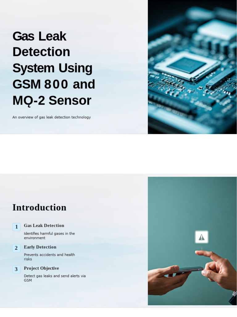 Gas Leak Detection with GSM & MQ-2 | PDF