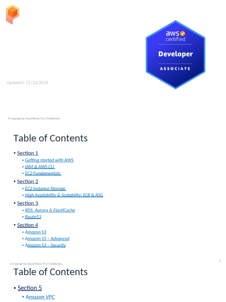 (CMP-DVA) AWS Certified Developer - Associate | PDF | Cloud Computing ...