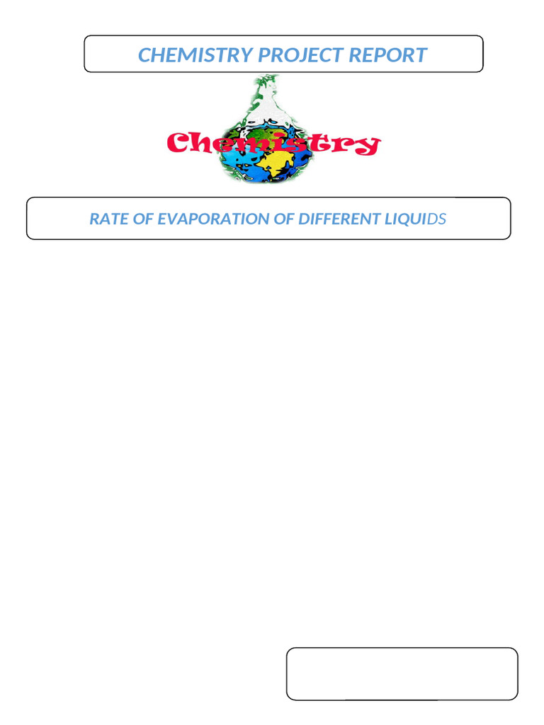 Rate of Evaporation in Liquids Study | PDF | Evaporation | Liquids