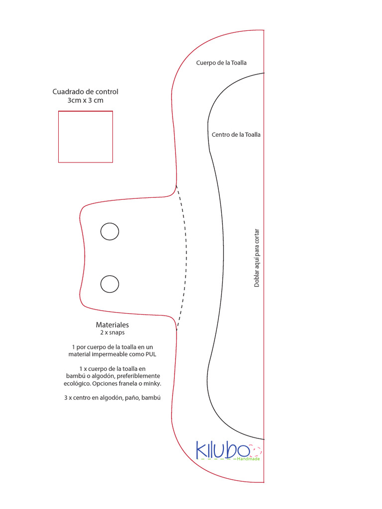 Patrones de Toallas Sanitarias Ecológicas | PDF