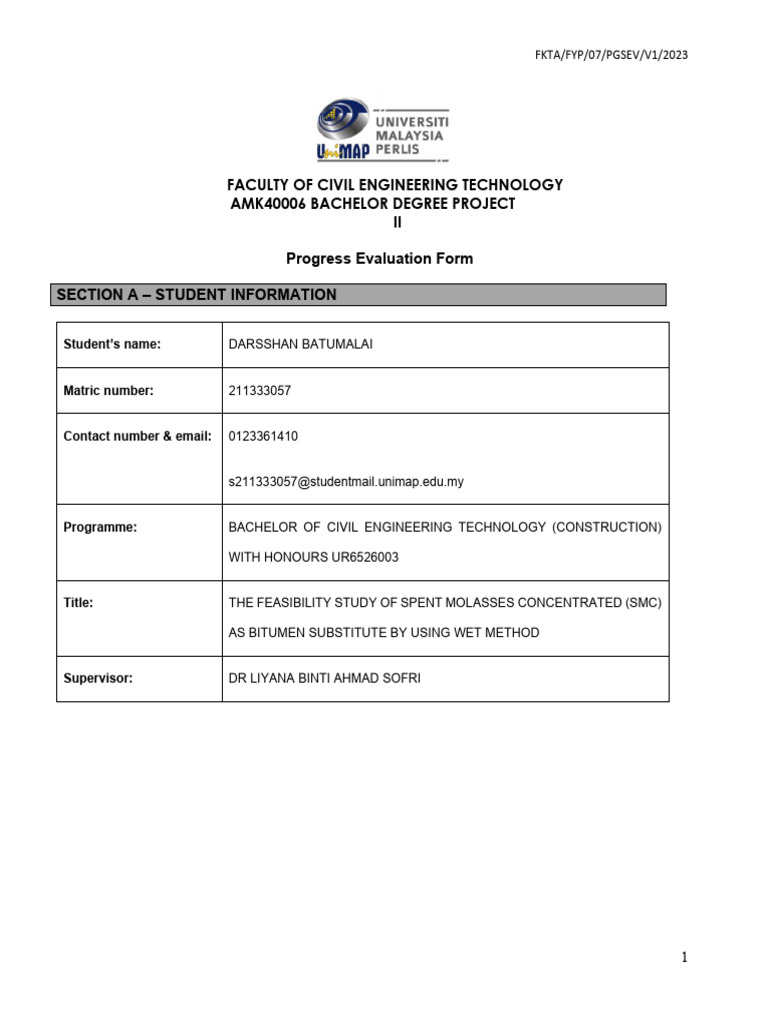 Progress Evaluation for Civil Engineering Project | PDF | Evaluation ...