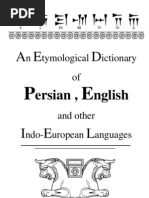 Etymological Dictionary Persian English